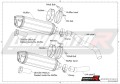 ауспух заглушител DOMINATOR хомологиран HP1 подходящо за мотоциклет Z1000 2007 - 2009 4