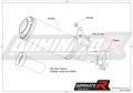 ауспух заглушител DOMINATOR хомологиран GP подходящо за мото