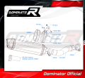 ауспух заглушител DOMINATOR хомологиран HP1 подходящо за