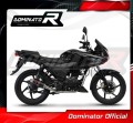 пълна изпускателна система със заглушител DOMINATOR Full System GP1 черен подходящо за мотоциклет Honda CBF 125 2009 - 2014 2