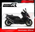 пълна изпускателна система със заглушител DOMINATOR Full System HP1 черен подходящо за мотоциклет Yamaha T-MAX 500 2008 - 2011 2