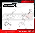 изпускателен колектор DOMINATOR  подходящо за мотоциклет Yamaha Tenere 700 2021 - 2024