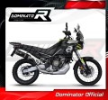 пълна изпускателна система със заглушител DOMINATOR Full System HP6 черен подходящо за мотоциклет Aprilia Tuareg 660 2021 - 2023 2