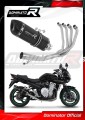 пълна изпускателна система със заглушител DOMINATOR Full System HP1 черен подходящо за мотоциклет Suzuki GSF 650 BANDIT N / S 2007 - 2016