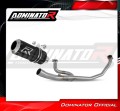 пълна изпускателна система със заглушител DOMINATOR Full System GP черен подходящо за мотоциклет Honda VTR 250 2009 - 2015 2