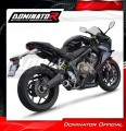 пълна изпускателна система със заглушител DOMINATOR Full System GP черен подходящо за мотоциклет Honda CBR 650 R 2019 - 2023