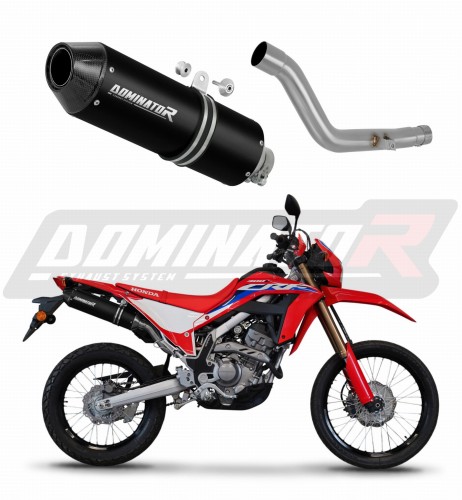 ауспух заглушител DOMINATOR MX2 черен подходящо за мотоциклет Honda CRF 300L / Rally 2021 - 2023 6