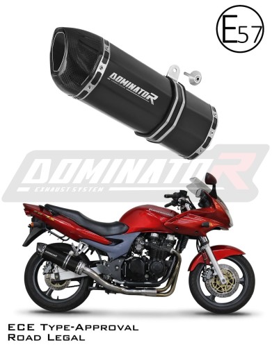 ауспух заглушител DOMINATOR хомологиран HP1 черен подходящо за мотоциклет Kawasaki ZR7 / ZR7S 1999 - 2004 5