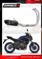 пълна изпускателна система със заглушител DOMINATOR Full System HP8 черен подходящо за мотоциклет Yamaha MT 07 TRACER 2016 - 2019