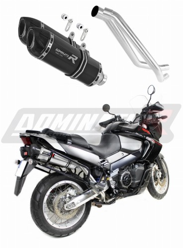 ауспух заглушител DOMINATOR HP1 черен подходящо за мотоциклет Aprilia ETV 1000 Caponord 2005 - 2007 3