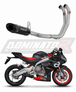 Aprilia RS 660 2020 - 2024 Цяла система Колектор ауспух Заглушител HP8 BLACK + dB killer medium