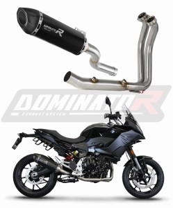 BMW F900XR 2020 - 2026 Цялостна система Изпускателен колектор Заглушител HP5 BLACK + dB killer medium