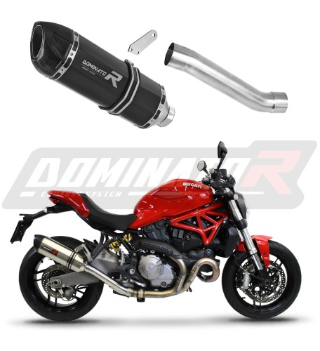 ауспух заглушител DOMINATOR HP1 черен подходящо за мотоциклет Ducati MONSTER 821 2018 - 2021 3