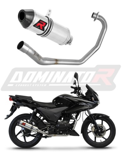 Honda CBF 125 2009-2014 Цялостна изпускателна система Ауспух Спортен ауспух Заглушител Колектор Изпускателен колектор HP3 DOMINATOR x