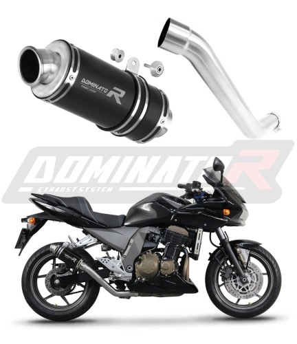 ауспух заглушител DOMINATOR GP1 черен подходящо за мотоциклет Kawasaki Z750 2004 - 2006 6
