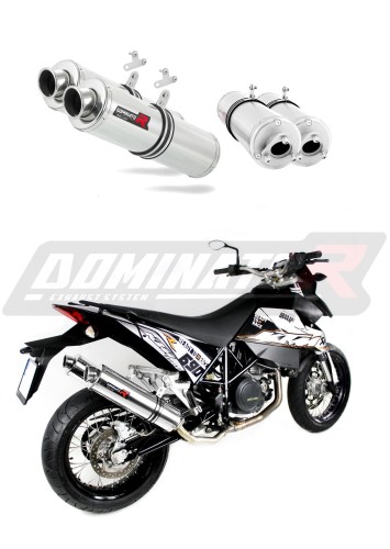 ауспух заглушител DOMINATOR кръгъл подходящо за мотоциклет KTM 950 SM Supermoto R 2006 - 2008 3
