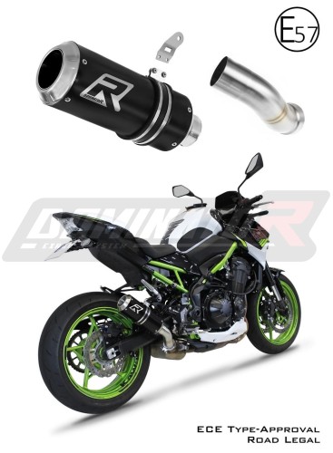 KAWASAKI Z900 2020 2022 мотоциклетна изпускателна система Хомологирана ECE Одобрение на типа - Заглушител за обществената пътна мрежа GP BLACK DOMINAT