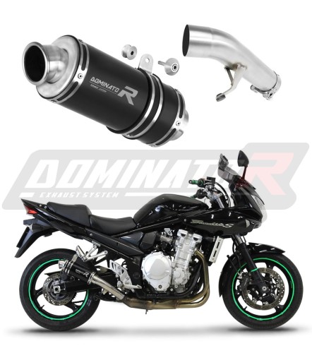 ауспух заглушител DOMINATOR GP1 черен подходящо за мотоциклет Suzuki GSF 650 BANDIT N