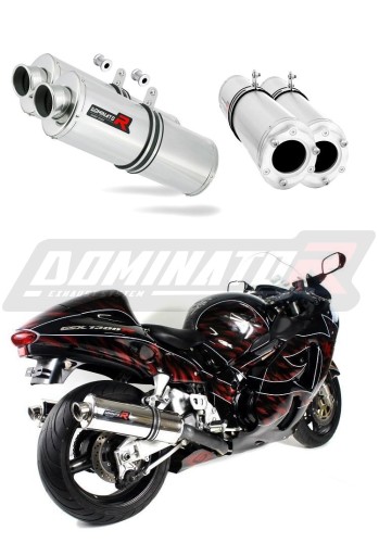 ауспух заглушител DOMINATOR овален подходящо за мотоциклет Suzuki GSXR 1300 Hayabusa 1999 - 2007 6