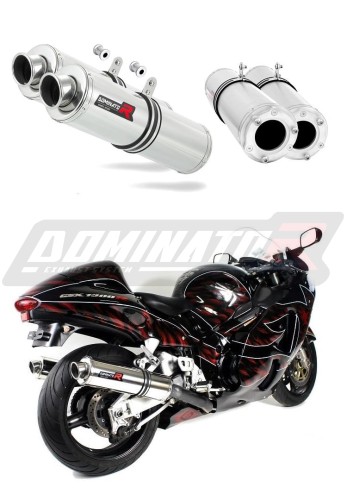 ауспух заглушител DOMINATOR кръгъл подходящо за мотоциклет Suzuki GSXR 1300 Hayabusa 1999 - 2007 6
