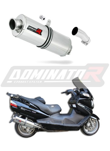 BURGMAN 650 EXHAUST Suzuki Muffler Auspuff Sportauspuff Silencer Echappement Silencieux Scarico Scarichi Escape Ауспух Заглушител OVAL - 2013 Dominato