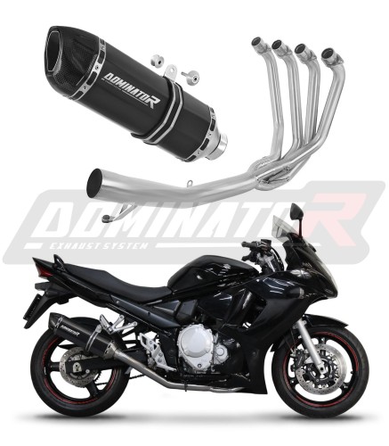 Suzuki GSX 1250 FA 2010-2016 Dominator Цяла изпускателна система Ауспух Колектор Заглушител HP1 BLACK x