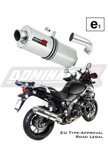 ауспух заглушител DOMINATOR хомологиран овален подходящо за мотоциклет DL 1000 V-STROM 2017 - 2020 5