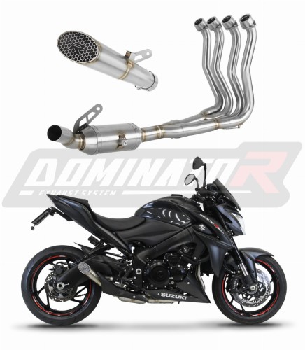 Suzuki GSX-S 1000 / F 2015 - 2020 ИЗПУСКАТЕЛНА СИСТЕМА Колектор Цяла система Заглушител Спортен заглушител Изпускателна система Dominator GP3 x