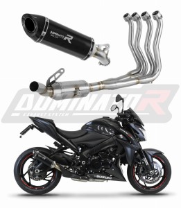 Suzuki GSX-S 1000 / F 2015 - 2020 Цялостна система Колектор ауспух Заглушител HP8 BLACK + dB killer medium