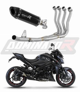 Suzuki GSX-S 1000 / F 2015 - 2020 Цялостна система Колектор ауспух Гърне HP8 BLACK + dB killer medium