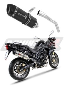 Triumph TIGER 800 XC XR 2015 - 2017 ауспух Гърне HP1 BLACK + dB killer medium