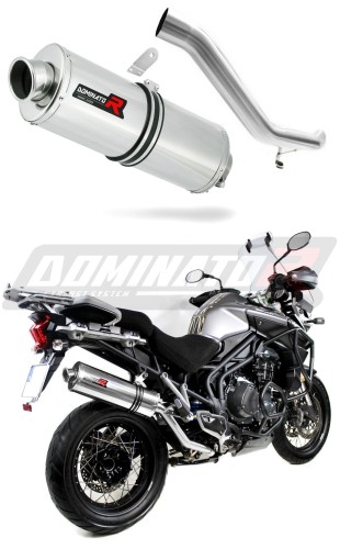 ауспух заглушител DOMINATOR овален подходящо за мотоциклет Triumph TIGER EXPLORER 1200 2012 - 2015 5