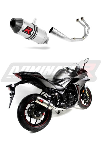 YZF-R3 300 ПЪЛНА ИЗПУСКАТЕЛНА СИСТЕМА Yamaha Ауспух Спортна изпускателна система Заглушител Карбонов накрайник HP3 2015 - 2017 DOMINATOR x