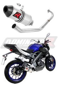 Yamaha MT 125 2014 - 2019 Цяла изпускателна система Колектор ауспух Заглушител HP3 + dB killer medium