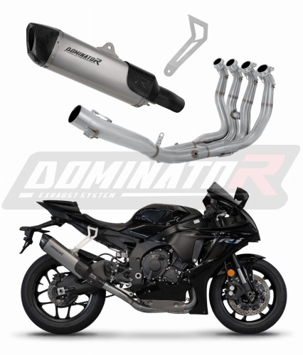YZF R1 1000 RN65 2020 - 2022 ИЗПУСКАТЕЛНА СИСТЕМА Колектор Цялостна система Заглушител Спортен ауспух Титаниев Dominator Изпускателна система x