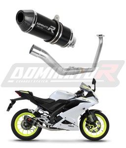 Yamaha YZF R125 2019 - 2020 цялостна система Колектор ауспух Заглушител HP3 BLACK + dB killer medium