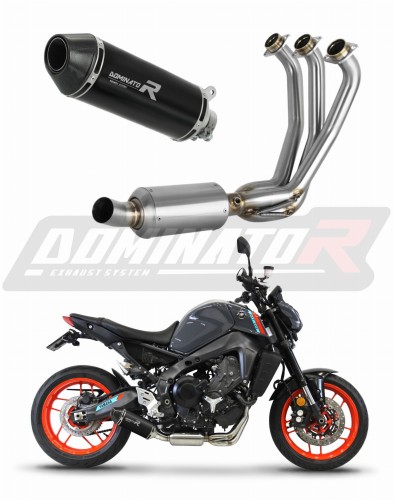 Yamaha MT 09 2021 - 2022 Цяла изпускателна система EX Ауспух Спортен ауспух Заглушител Колектор Изпускателна система HP3 BLACK Low Level DOMINATOR EXH