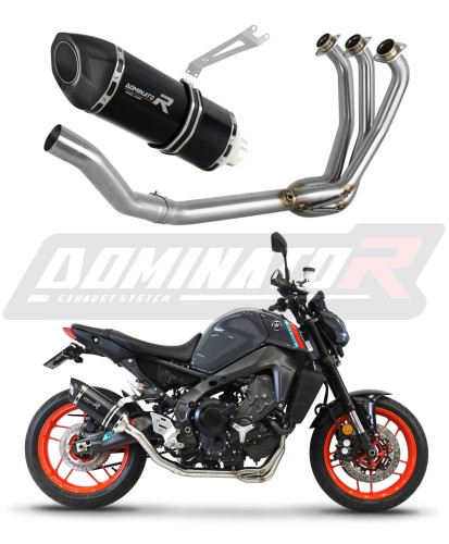 MT-09 2021 - 2022 АУСПУХ Yamaha Пълна изпускателна система Заглушител Спортен ауспух Колектор HP5 BLACK DOMINATOR x