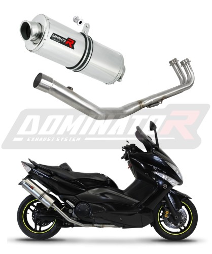 Yamaha T-MAX 500 2008 - 2011 Пълна система Колектор изпускател гърне OV + dB killer среден