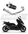 Yamaha T-MAX 500 Цяла изпускателна система Заглушител Ауспух Спортен ауспух Колектор Гърне Колектори Изпускател GP1 BLACK DOMINATOR x