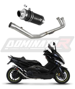 Yamaha T-MAX 500 2008 - 2011 Full System Колектор ауспух Заглушител GP1 BLACK + dB killer medium