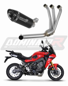 Yamaha Tracer 9 / GT 2021 - 2024 Пълна система Колектор ауспух Заглушител HP8 BLACK + dB killer medium