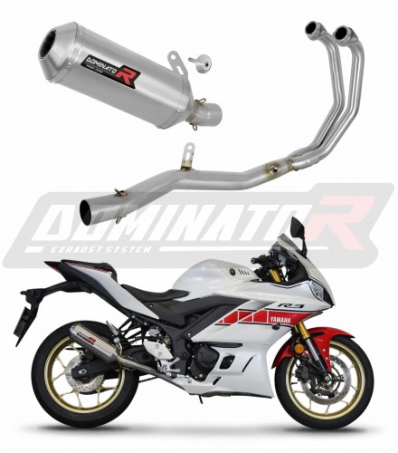 Yamaha YZF-R3 2022 Ауспух Заглушител Колектор Изпускателна система Спортен ауспух Заглушител Изпускателна тръба Гърне Ауспуси Изпускателна система Аус