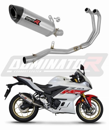 Yamaha YZF-R3 2022 Ауспух Заглушител Колектор Спортен Ауспух Изпускателна Система Гърне HP8 DOMINATOR Цялостна изпускателна система x