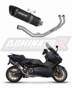 Yamaha XP 560 T-MAX 2020 - 2024 Цялостна система Колектор Ауспух Заглушител HP6 BLACK + dB killer