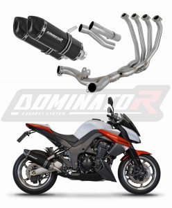 Kawasaki Z1000 2010 - 2013 Цяла система Колектор ауспух Заглушител HP1 BLACK + dB killer
