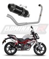 Benelli BN 125 2018 - 2023 Пълна система Колектор ауспух заглушител HP3 Black Мотоциклетен заглушител Ауспух Спортен ауспух Заглушител Изпускателна си