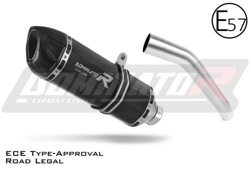 ауспух заглушител DOMINATOR хомологиран HP1 черен подходящо за мотоциклет Kawasaki Z750 2007 - 2012 3