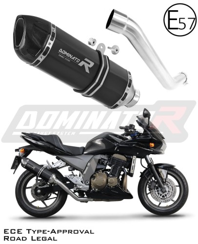 Kawasaki Z750 2004 - 2006 Мотоциклет Одобрен за ЕС Уличен заглушител Спортен ауспух Заглушител Изпускателна система HP1 BLACK Dominator x