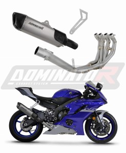 Yamaha YZF R6 2017 - 2023 Титанов Full System ауспух Заглушител HP6 + dB killer